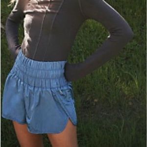 Free People The Way Home Shorts Bluestone